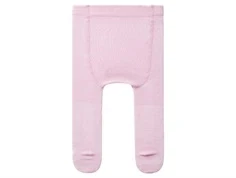 Lyserød bomuldsstrømpebuks med hulmønster fra Name it 13236498 corsage bagfra